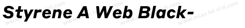 Styrene A Web Black字体转换